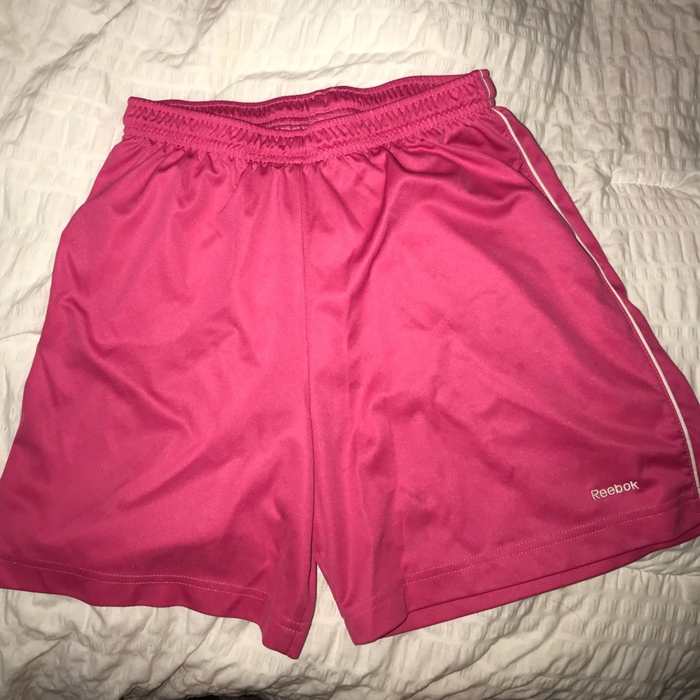 Pink Reebok shorts
